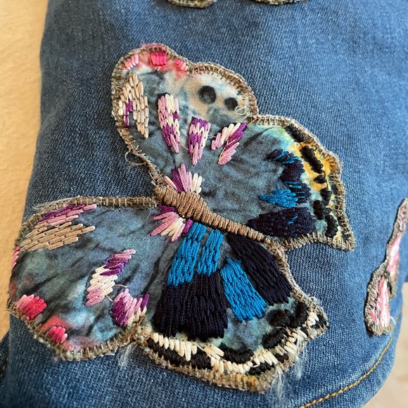 Valentino Denim Overall Shorts - Picture 4 of 6